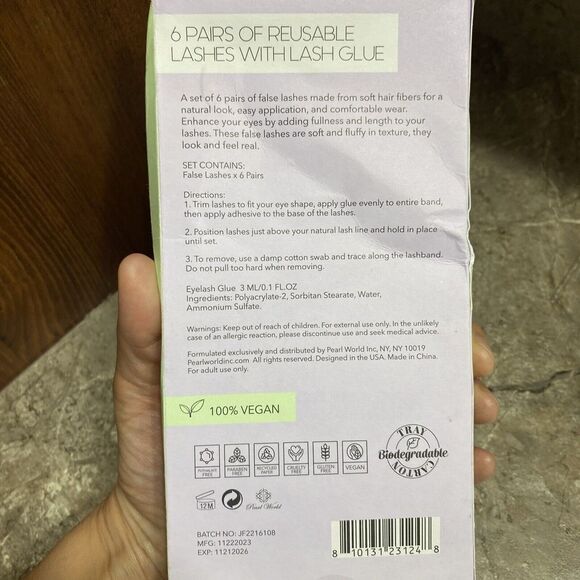 Smoke & Mirrors Planet Positive 6 Pairs Of Eyelashes With Glue Beauty Cosmetic - Picture 5 of 5